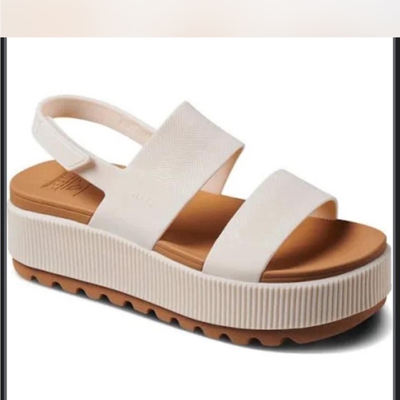 Reef Shoes - Women's White Platform Sandals